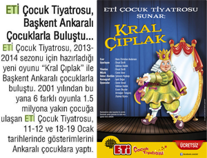 ETİ Çocuk Tiyatrosu, Başkent Ankaralı Çocuklarla Buluştu