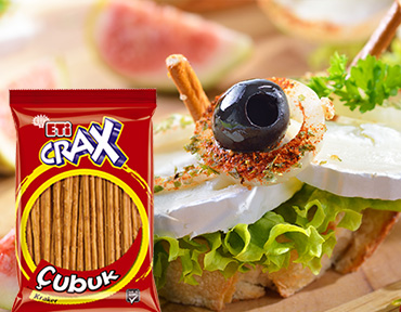 Cheese Hors d’Oeuvres with ETİ Crax Plain Sticks