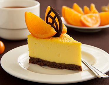 Orange Cheesecake with ETİ Cocoa Biscuit