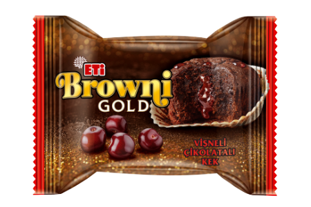 Eti Browni Gold Vişne Soslu Çikolatalı Kek