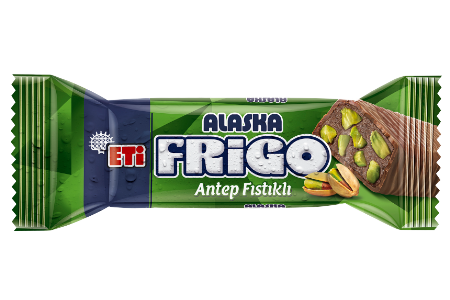 Eti Alaska Frigo Sütlü Çikolata Kaplı Antep Fıstıklı Sütlü Kakaolu Soğuk Tatlı Bar