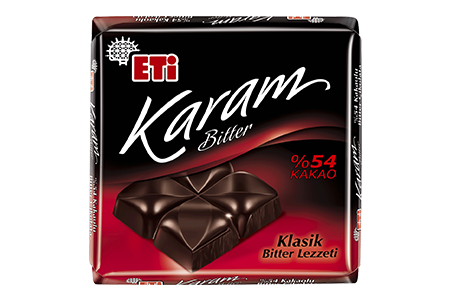 Karam %54 Kakaolu Bitter Çikolata
