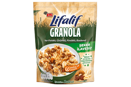 Lifalif Yer Fıstıklı, Üzümlü, Fındıklı, Bademli Granola