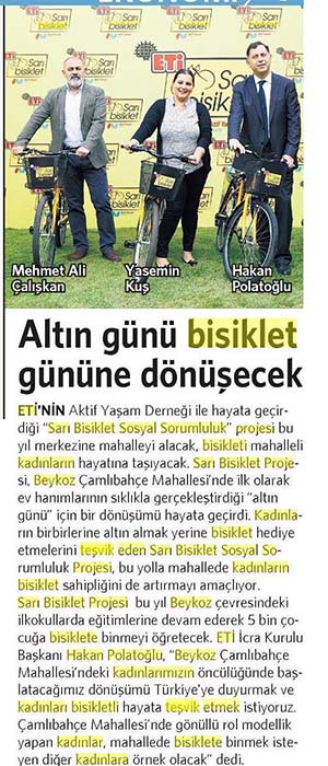 Altın Günü Bisiklet Gününe Dönüşecek