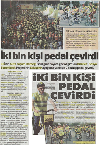 İki Bin Kişi Pedal Çevirdi