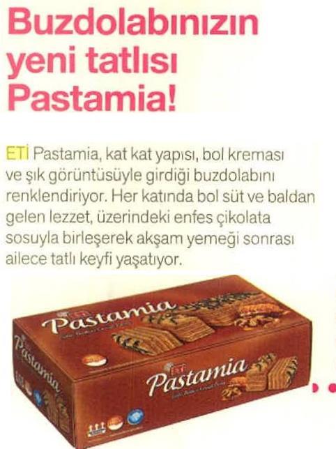 Buzdolabınızın Yeni Tatlısı Pastamia!