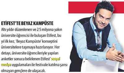 Etifest'te Beyaz Kampüste