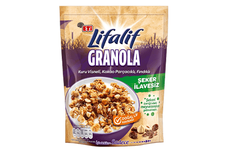 Lifalif Kuru Vişneli, Kakaolu ve Fındıklı Granola 