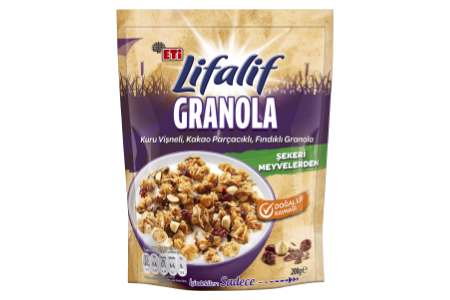 Lifalif Kuru Vişneli, Kakaolu ve Fındıklı Granola 