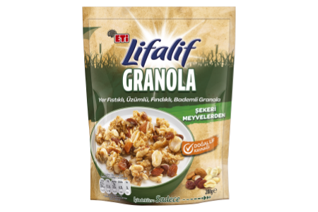 Lifalif Yer Fıstıklı, Üzümlü, Fındıklı, Bademli Granola